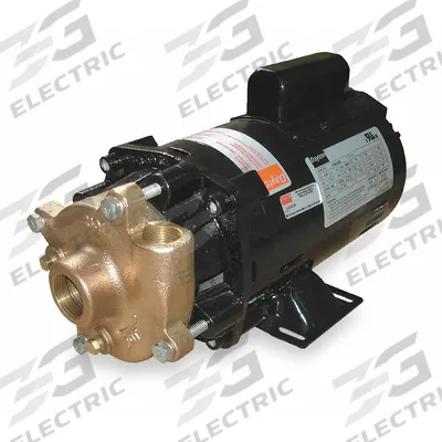 Dayton Centrifugal Pump: 1 hp, 115/230V AC, 50 ft Max Head, 1 1/2 in, 1 1/4 in Intake and Disch - 1 to 1-1/2 HP Straight Centrifugal Pumps