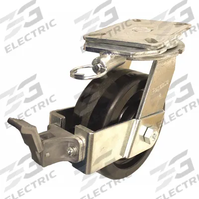 APPROVED VENDOR Plate Caster: Swivel, Directional Lock/No Brake, Phenolic, 10 in Wheel Dia - Heavy-Duty Plate Casters