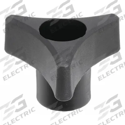 INNOVATIVE COMPONENTS Hand Knob: 3 Point, Plastic w/ Steel Thread, 1/4"-20 Thread - 3-Arm Knobs with Threaded Through-Hole