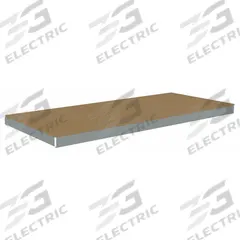TENNSCO Shelf: 96 in x 30 in, 1,600 lb Load Capacity, Particleboard, Gray, Shelf (MPN ZLCS-9630D). Key specifications — Decking Material: Particleboard; Includes: (4) Beams; Decking Finish: Unfinished; Shelf Configuration: Single Straight; Color: Gray; Frame Material: Steel; Brand: TENNSCO; Frame Finish: Zinc Plated.