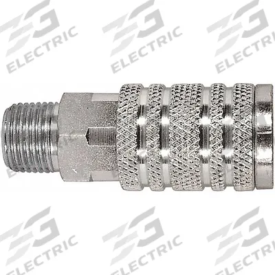 APPROVED VENDOR Quick Connect Hose Coupling: 1/4 in Body Size, 1/4 in Hose Fitting Size - Industrial Interchange Steel Quick-Connect Air Coupling Bodies