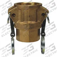 Cam and Groove Coupling: 1/2 in Coupling Size, 1/2 in Hose Fitting Size, 1/2 in -14 Thread Size (MPN G50-D-BR). Key specifications — Gasket Material: Nitrile; Thread Size: 1/2 in -14; Brand: DIXON VALVE & COUPLING.