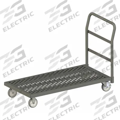 APPROVED VENDOR Platform Truck: 1,400 lb, 36 in L x 24 in W x 7 3/4 in H Deck, Perforated - Flow-Through Platform Trucks