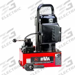 BVA HYDRAULICS Hydraulic Pump: 10,000 psi Max. Op Pressure, 293 cu in/min Max. Flow Rate, 120V AC (MPN PE30W4N01A). Key specifications — attr941810: PE30W4N01A; attr941817: 3-Position; attr941814: Hold.