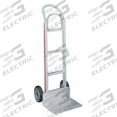 MAGLINER General Purpose Hand Truck: 500 lb, Flow-Back, Silver, Aluminum, Tread on Core - Corrosion-Resistant Hand Trucks