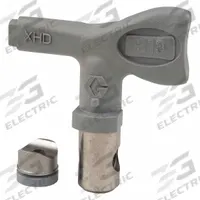 GRACO Airless Spray Gun Tip: Tips for Airless Spray Guns, Airless Spray Gun Tip, 0.013 in Tip Size (MPN XHD313). Key specifications — Product Type: Airless Spray Gun Tip; Compatible with Manufacturer Model Number: XHD001; Brand: GRACO; Color: Gray; Compatible with Series: XHF; Product Grouping: Tips for Airless Spray Guns.