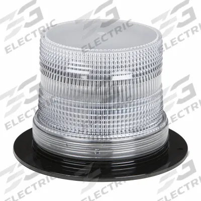 GROTE Flashing Beacon: Flashing Beacon, White, 5 1/8 in Overall Wd, 3 1/2 in Overall Ht - Vehicle Flashing Beacons