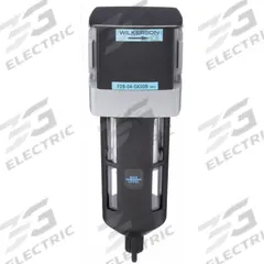 WILKERSON Compressed Air Filter: Particulate, 1/2 in NPT, 5 micron, 145 cfm, 150 psi Max Op Pressure (MPN F28-04-SK00B). Key specifications — attr110055: F28; attr110008: WILKERSON.
