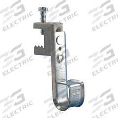 NVENT CADDY J-Hook Clamp: Clamp-On with Locking Latch, 3/4 in Max. Bundle Dia., Galvanized Steel (MPN CAT12BC). Key specifications — Material: Galvanized Steel; Includes Locking Latch: Yes; Color: Silver; Brand: NVENT CADDY; Mounting Location: Beam; Mounting & Attachment (subhead): Clamp-On with Locking Latch.