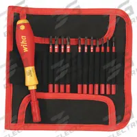 WIHA Multi-Bit Screwdriver: Phillips/Slotted/Square/Torx/Xeno Tip, 12 Tips, 11 1/4 in Overall Lg (MPN 28392). Key specifications — attr1205339: Slotted: 3 mm + 5.5 mm; attr1205303: WIHA.