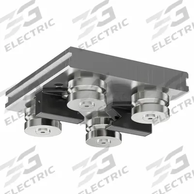 HEPCOMOTION Carriage: For 44 mm Rail Wd, Roller, GV3 Std Carriage, 35.8 mm Carriage Ht - HepcoMotion GV3 Roller Carriages