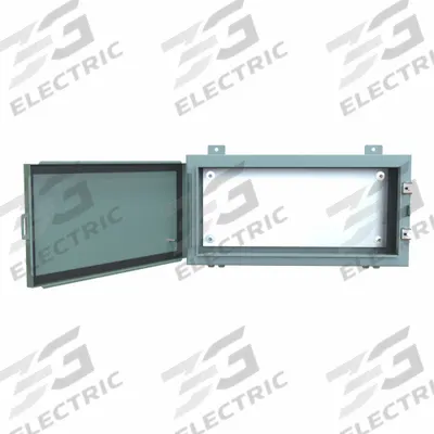 HAMMOND Electrical Enclosure: Steel, 12 in x 24 in x 6 in, NEMA 12/13, w/Panel - Steel Dust-Tight Enclosures