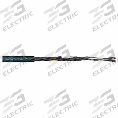 CHAINFLEX Control Cable: 24 AWG, 2 Conductors, Order by the Foot, TPR Jacket - Continuous Flexing Control Cables