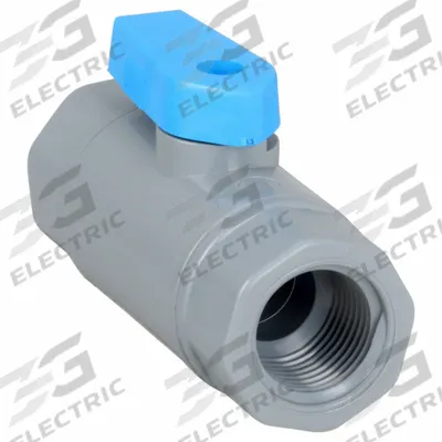 APPROVED VENDOR Manual Two-Way Ball Valve: 3/8 in, PVC, Straight, FNPT x FNPT - PVC Ball Valves