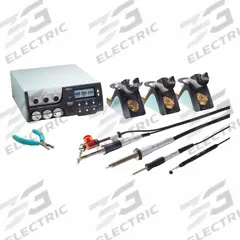 WELLER Soldering Station: 3 Channel, 420 W, ESD Safe (MPN WXR3001N). Key specifications — Handpiece Style: Soldering Iron; Manufacturer Part Number: WXR3001N; ESD Safe: Yes; Brand: WELLER.