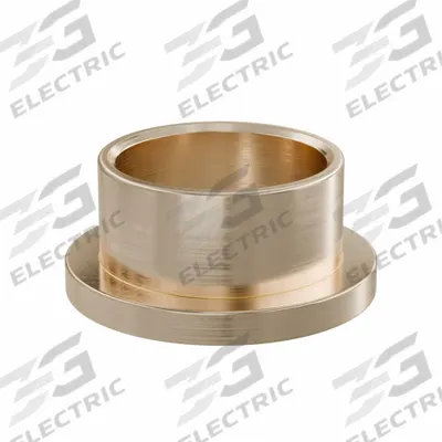 OILITE Flanged Sleeve Bearing: Bronze, SAE 841, 3/4 in Bore, 7/8 in OD, 1/2 in Lg - Lubricated General Purpose Metallic Flanged Sleeve Bearings