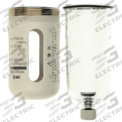 SMC FRL Replacement Bowl: Polycarbonate, C2, C2SF-C-D. Key specifications — attr111689: C2SF-C-D; attr111695: C2; attr158712: Polycarbonate; attr111692: SMC.