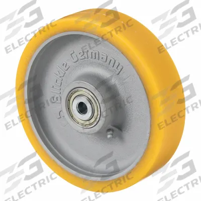 APPROVED VENDOR Caster Wheel: 7 7/8 in Wheel Dia., 2 in Wheel Wd, Polyurethane - Polyurethane Tread on Iron Core Wheels