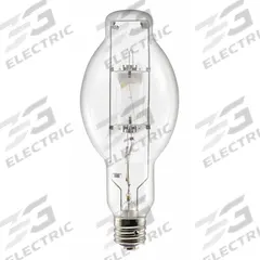 HID Bulb: Vertical Base Up +/-15°, ED37, Mogul Screw (EX39), 400 W Watt, 4000K, Metal Halide (MPN 93803H). Key specifications — Color Temperature: 4000K; Brand: SHAT-R-SHIELD; Shatter-Resistant: Yes.