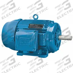 WEG General Purpose Motor: Rigid Base Mount, Totally Enclosed Fan Cooled, 20 hp, 575V AC, 1,760 RPM (MPN 02018ET3H256T-W22). Key specifications — Brand: WEG; Nameplate Voltage @ 60 Hz: 575V AC; Full Load Current @ 60 Hz: 19.3 A; Nameplate RPM @ 60 Hz: 1,760 RPM; Motor Enclosure: TEFC.