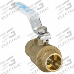 APOLLO Manual Two-Way Ball Valve: 3/4 in, Brass, Straight, Sweat x Sweat, Full Port Ball Port (MPN 94ALF-204-01A). Key specifications — Brand: APOLLO; Handle: Lever.