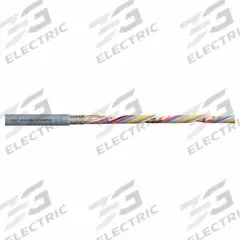 CHAINFLEX Data Cable: 24 AWG, 18 Conductors, Order by the Foot, PUR Jacket, 300 V (MPN CF240PUR-02-18). Key specifications — attr1141190: Copper; attr1141193: Single; attr1141160: 5 x OD; attr1141165: 8 x OD; attr1141168: No; attr1141174: 10 x OD; attr1141159: Notch Resistance; attr1141182: IEC 60332-1-2.