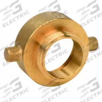 MOON AMERICAN Fire Hose Adapter: 1 1/2 in_2 in Compatible Pipe Size, NPSH x NH, Straight, Brass, NH (MPN 369-2011521). Key specifications — attr660750: NPSH x NH; attr660755: 2 in x 1-1/2 in.