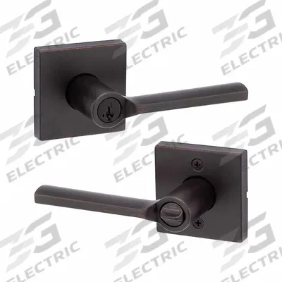 KWIKSET Door Lever Lockset: Office Lever Locksets, Bronze