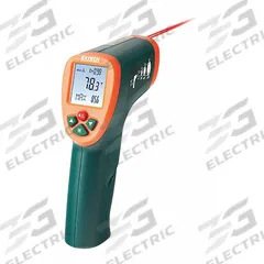 EXTECH Infrared Thermometer: IR270-NIST, Included, Avg/Difference/Max Temp/Min Temp, Std, -4°, CE. Key specifications — Features: Programmable Alarm; Testing Functions: Average; Temperature Alerts: High Temperature; Standards: CE; Resolution °F: 0.1°F; Manufacturer Part Number: IR270-NIST; Mounting Style - NEW: Handheld Only; Intrinsic Safety - NEW: Not Specified Intrinsically Safe.