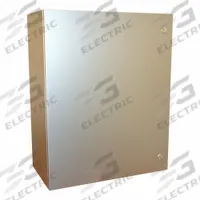 HAMMOND Electrical Enclosure: 304 Stainless Steel, 30 in x 24 in x 12 in, NEMA 12/13/3R/4/4X, Hinged (MPN EN4SD302412SS). Key specifications — Brand: HAMMOND; Closure Method: 1/4-Turn Latch; Enclosure Material: 304 Stainless Steel; Knockouts: Not Included.