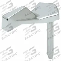 SYMMONS Handle: Chrome Finish, Lever Faucet Handle (MPN T-30). Key specifications — Brand: SYMMONS; Product Type: Handle; Handle Material: Plastic; Trim Finish/Color: Chrome.