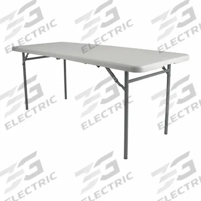 NATIONAL PUBLIC SEATING Folding Table: Rectangle Table Shape, Speckled Grey Tabletop - Standard Folding Tables
