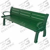 ULTRASITE Heritage Outdoor Bench: Heritage, 72 in Overall Lg, 30 in Overall Ht, Green, Green (MPN PB 6GREGFHER). Key specifications — Manufacturer Part Number: PB 6GREGFHER; Brand: ULTRASITE; Frame Color: Green; Product Type: Outdoor Bench; Seat Color: Green; Series: Heritage.