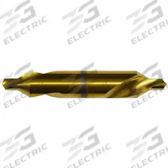 KEO Center Drill: Plain Type, #5, 60°, 2 3/4 in Overall Lg, LH, TiN Coated High Speed Steel (MPN 906-000-860). Key specifications — Brand: KEO; End Type: Double End.