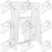 DEFLECTO Literature Rack: 1 Compartments, Clear, Polycarbonate, 11 3/4 in Overall Ht (MPN 55501GR). Key specifications — attr986426: Polycarbonate; attr986406: DEFLECTO; attr986407: Clear.