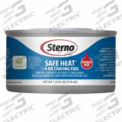 STERNO Chafing Fuel: Chafing Dishes, 4 hr, Wick - Warming Fuels