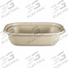 WORLD CENTRIC Carry-Out Food Container: Tan, Box Container, 1 Compartments, Rectangular, 400 PK (MPN CT-SC-U2-LFP). Key specifications — Color: Tan; Microwave Safe: Yes; Material: Fiber; Shape: Rectangular; Brand: WORLD CENTRIC.