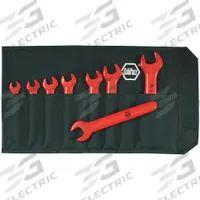 WIHA Open End Wrench Set: Alloy Steel, Natural, 8 Tools, 5/16 in to 3/4 in Range of Head Sizes (MPN 20192). Key specifications — attr309745: Yes; attr309746: Clamshell; attr309754: Natural; attr309753: Alloy Steel; attr324938: WIHA.