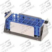Tube Rack: Stainless Steel, (21) Tubes (MPN 30400109). Key specifications — Material: Stainless Steel; Product Type: Test Tube Rack; Total Holding Capacity: (21) Tubes; Brand: OHAUS.