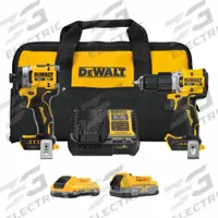 DEWALT Cordless Combination Kit: 2 Tools, Hammer Drill/Impact Driver, 20 V DC Volt, Battery Included (MPN DCK251E1QQ1). Key specifications — attr1176460: Hammer Drill.