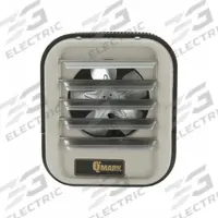 MUH-Pro includes a pre-installed disconnect switch, 24 VAC transformer and single-stage thermostat (MPN MUH0581-PRO). Key specifications — Brand: QMARK; Voltage, Phase: 208 V, 1 or 3-Phase; Overall Dimensions - H x W x D: 16 in x 14 in x 7.5 in.