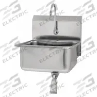 SANI-LAV Hands-Free Sink: 1 Stations, 10 in Bowl Dp, 19 in Bowl Lg, 16 in Bowl Wd, Faucet Included (MPN 5251-0.5). Key specifications — Includes Side Splash: Side Splash Not Included; Series: Stainless Steel Hand Wash Sink; Brand: SANI-LAV.