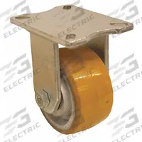 APPROVED VENDOR Plate Caster: Corrosion-Resistant/Debris-Resistant/Maint Free/Quiet-Roll, Rigid (MPN P27R-UY060K-18). Key specifications — Wheel/Tread Color: Yellow; Brand: APPROVED VENDOR; Roll Up: Rigid.