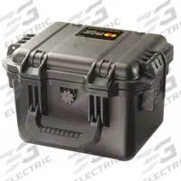 PELICAN Protective Case: 7 1/2 in x 9 1/2 in x 7 1/4 in Inside, No Foam, Black, Stationary, 3 lb Wt (MPN IM2075-X0000). Key specifications — Closure Type: Padlock Hasp; Brand: PELICAN; Carry-On Size: Yes.