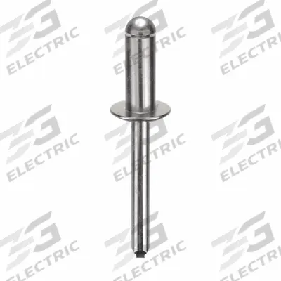 APPROVED VENDOR Blind Rivet,1 85/89" L,1/4" dia,PK100: Inch, 1 61/64 in Overall Lg, 5/8 in Body Lg - Domed-Head Blind Rivets