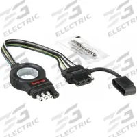 HOPKINS TOWING SOLUTIONS T-Connector: 4-Way, PVC, 16 ga_18 ga Wire Gauge, Vehicle and Trailer (MPN 48148)