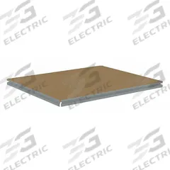 TENNSCO Shelf: 36 in x 36 in, 1,000 lb Load Capacity, Particleboard, Gray, Shelf (MPN ZBES-3636D). Key specifications — Decking Material: Particleboard; Includes: (4) Beams; Decking Finish: Unfinished; Shelf Configuration: Single Straight; Color: Gray; Frame Material: Steel; Brand: TENNSCO; Frame Finish: Zinc Plated.