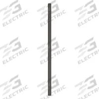 ASI GLOBAL Partition Column: Steel, Smooth Semi Gloss, Black, 82 in Ht, 3 in Wd, 1 1/4 in Thick (MPN 40-91370303-27). Key specifications — Inner Core Type: Honeycomb; Brand: ASI GLOBAL PARTITIONS; Color: Black; Finish/Texture: Smooth Semi Gloss.