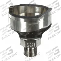 3M Spray Gun Cup Adapter: Spray Gun Adapter, Adapters for Spray Gun Cups, PPS, Stainless Steel, S31 (MPN 26127). Key specifications — Brand: 3M; Compatible with Series: PPS; Material: Stainless Steel; Adapter Type: S31; Thread Size: 1/8 in; Product Type: Spray Gun Adapter.