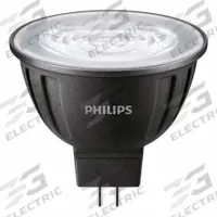 PHILIPS Compact LED Bulb: LED, MR16, 2-Pin (GU5.3), 8 W Watt, 75 W Incandescent Watt Equivalency (MPN 8MR16/LED/827/F25/DIM 12V 10/1FB). Key specifications — Bulb Finish: Clear; Color Temperature: 2700K; Shatter-Resistant: Yes; Brand: PHILIPS; Voltage: 12V AC; Bulb Shape: MR16.